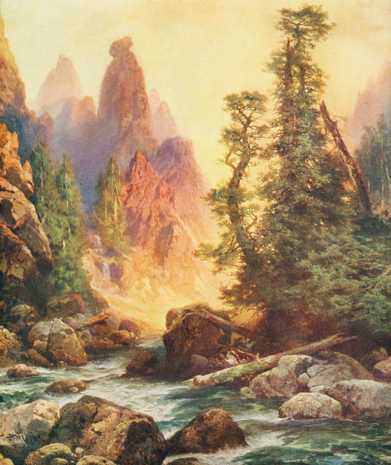 Tower Creek 1910 color illustration